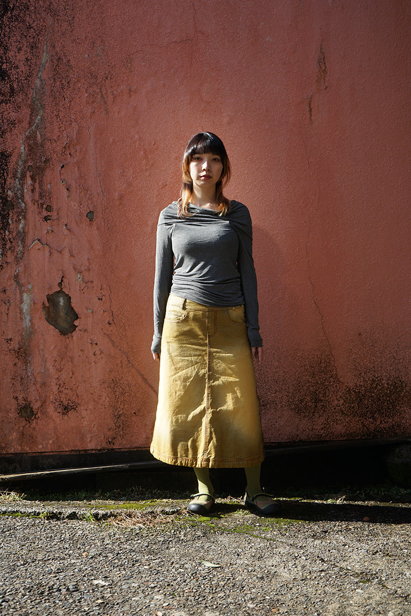 Double Denim Skirt