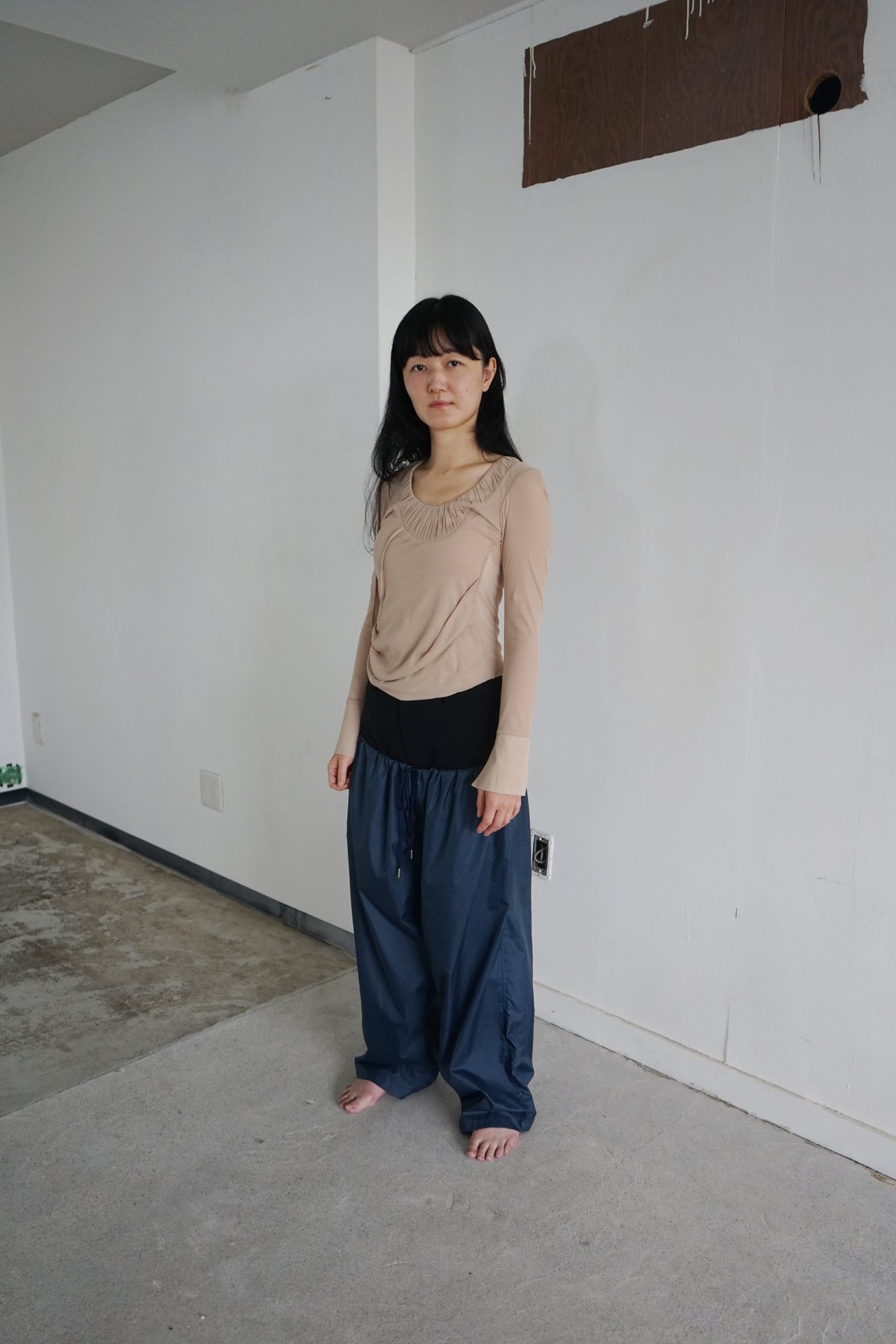 LOANE TOP - Nude