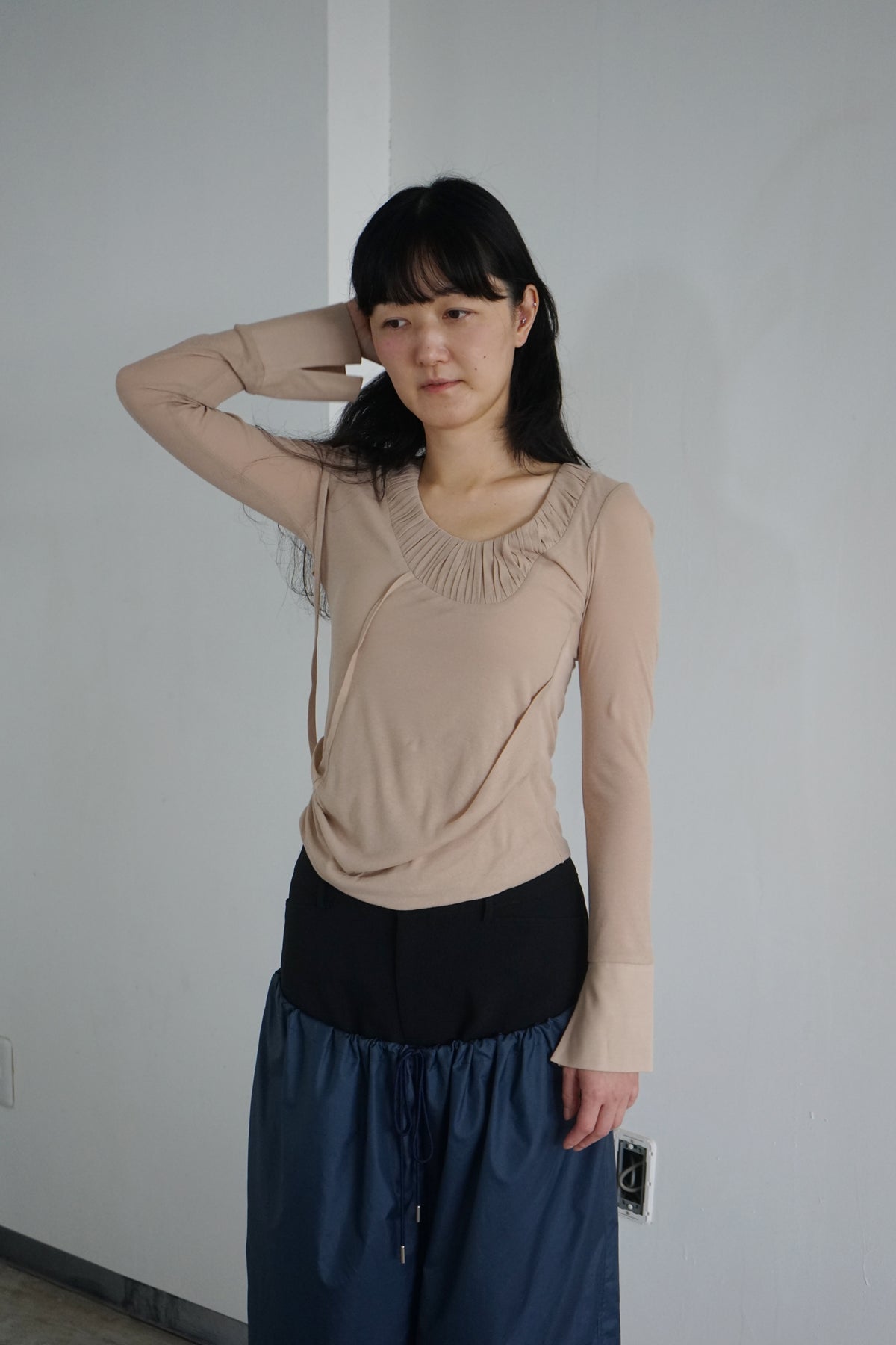 LOANE TOP - Nude