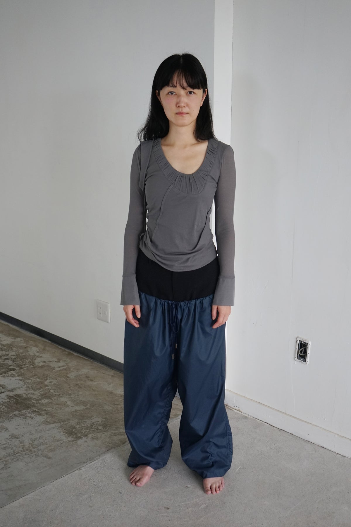 LOANE TOP - Grey