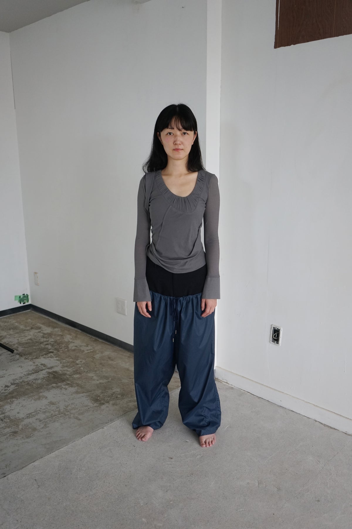 LOANE TOP - Grey