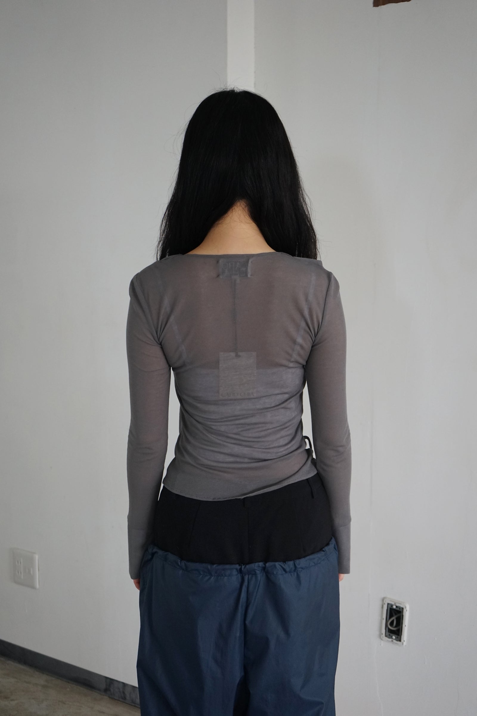 LOANE TOP - Grey