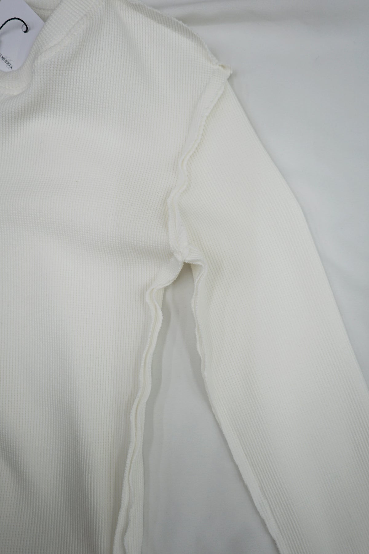 Fitted Waffle Knit Henley