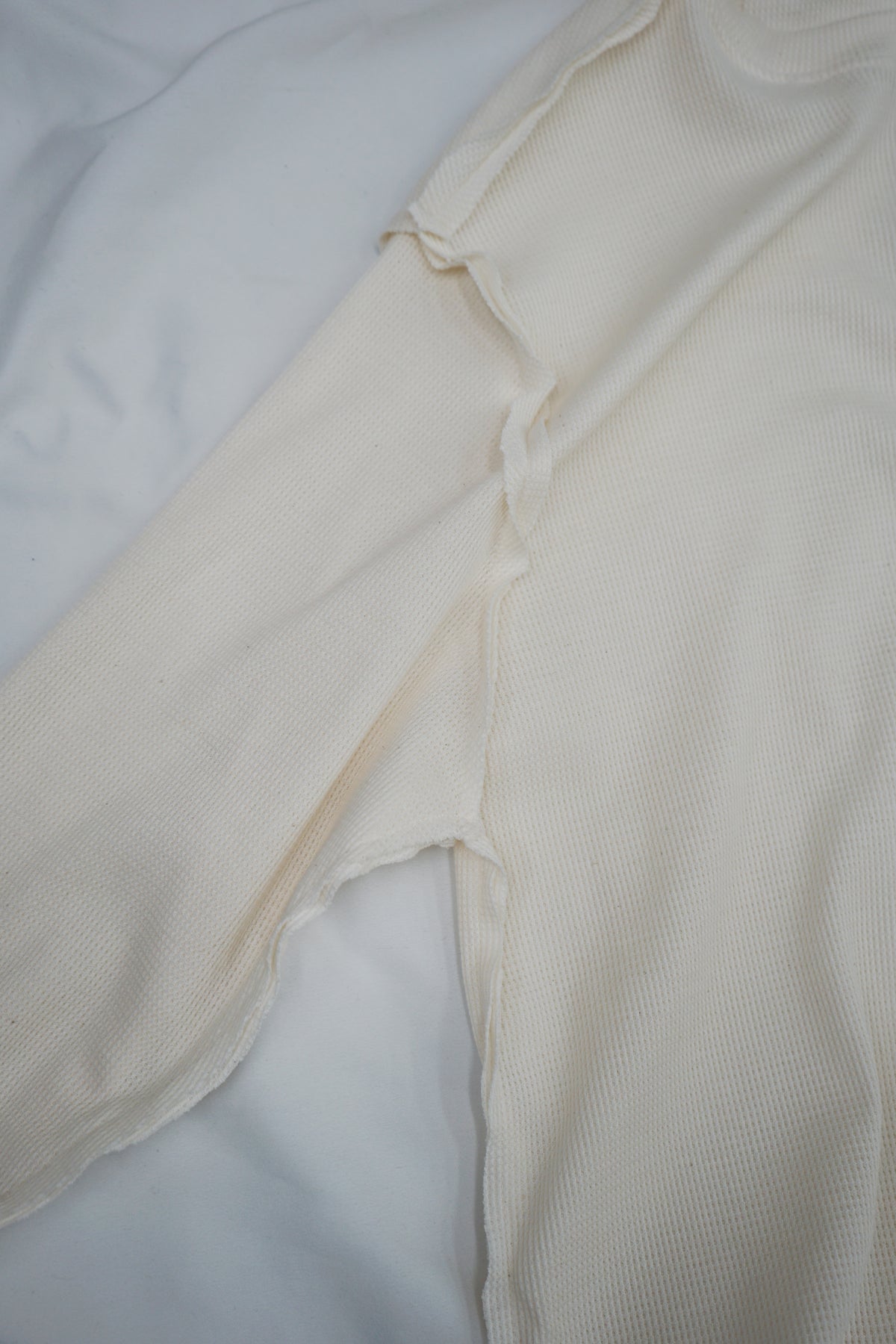 Oversized Waffle Knit Henley