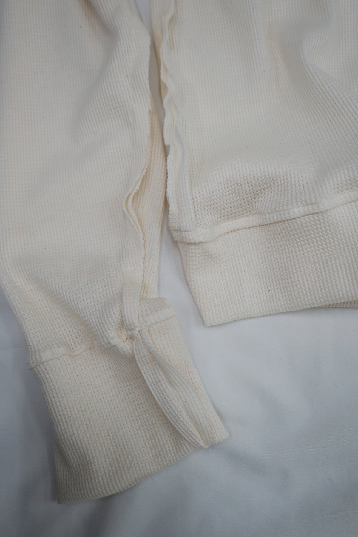 Oversized Waffle Knit Henley