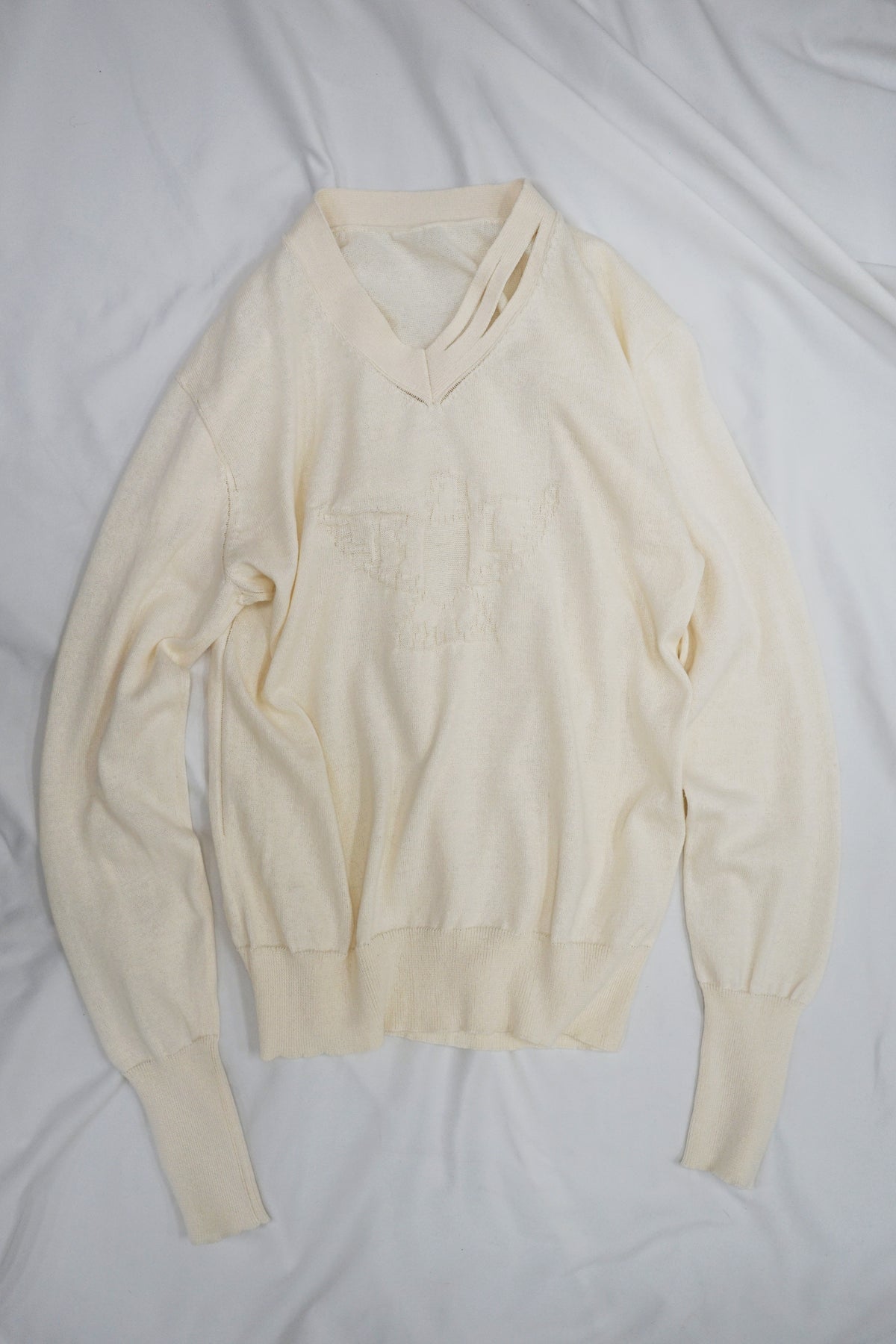 Hand-Dyed "KL" Knit Jumper - Ivoly