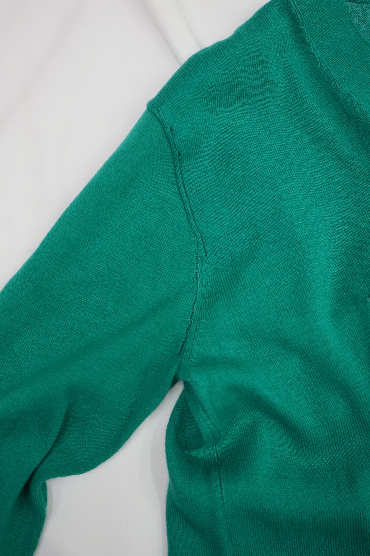 Hand-Dyed "KL" Knit Jumper - Green