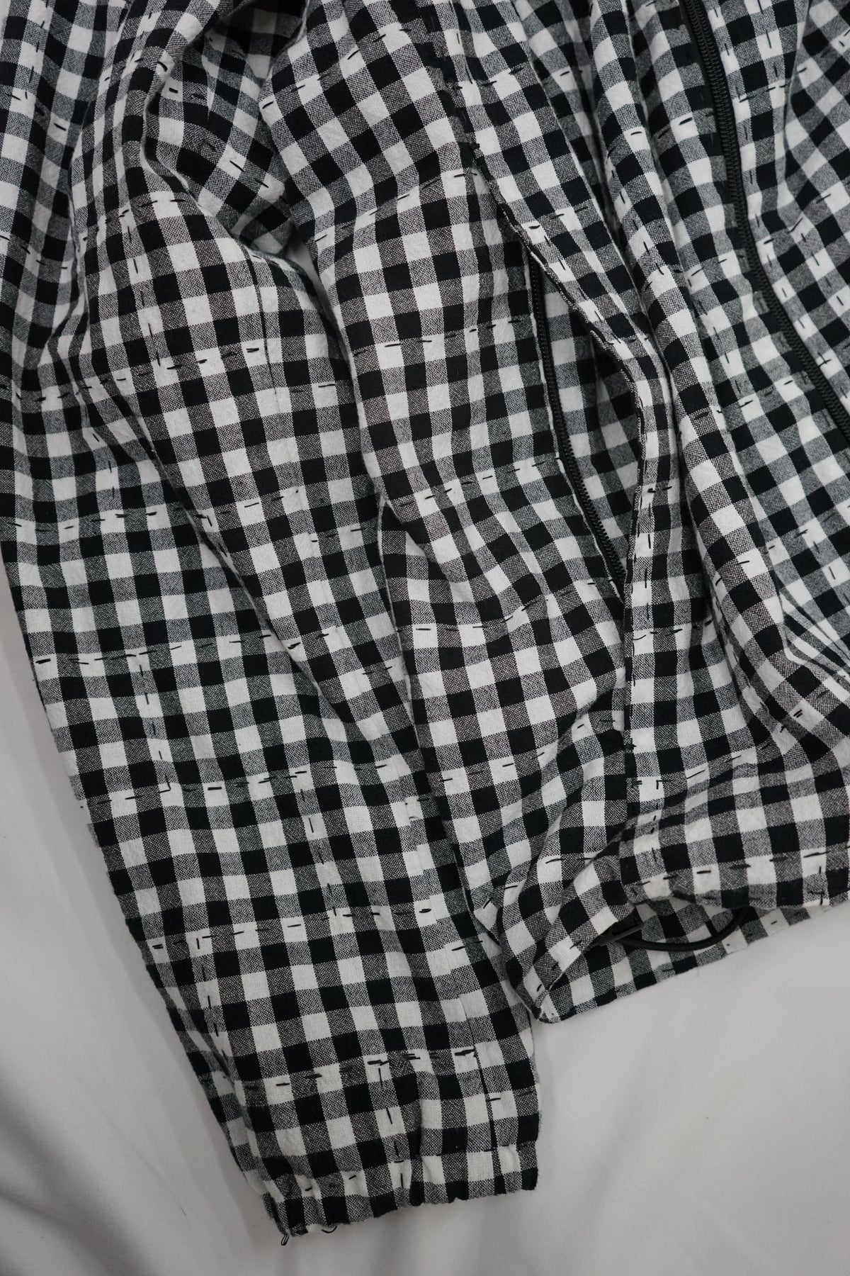 Black and white check jacket