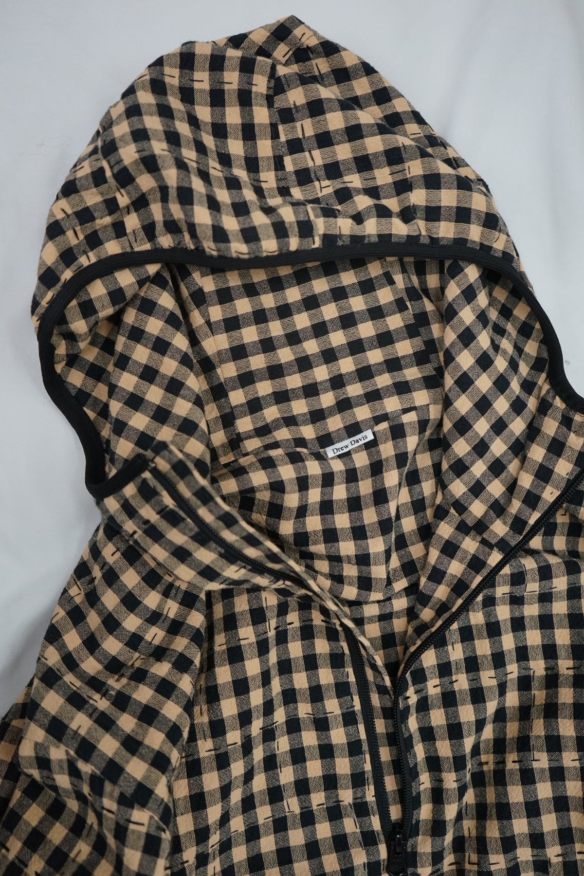 Black and tan check jacket