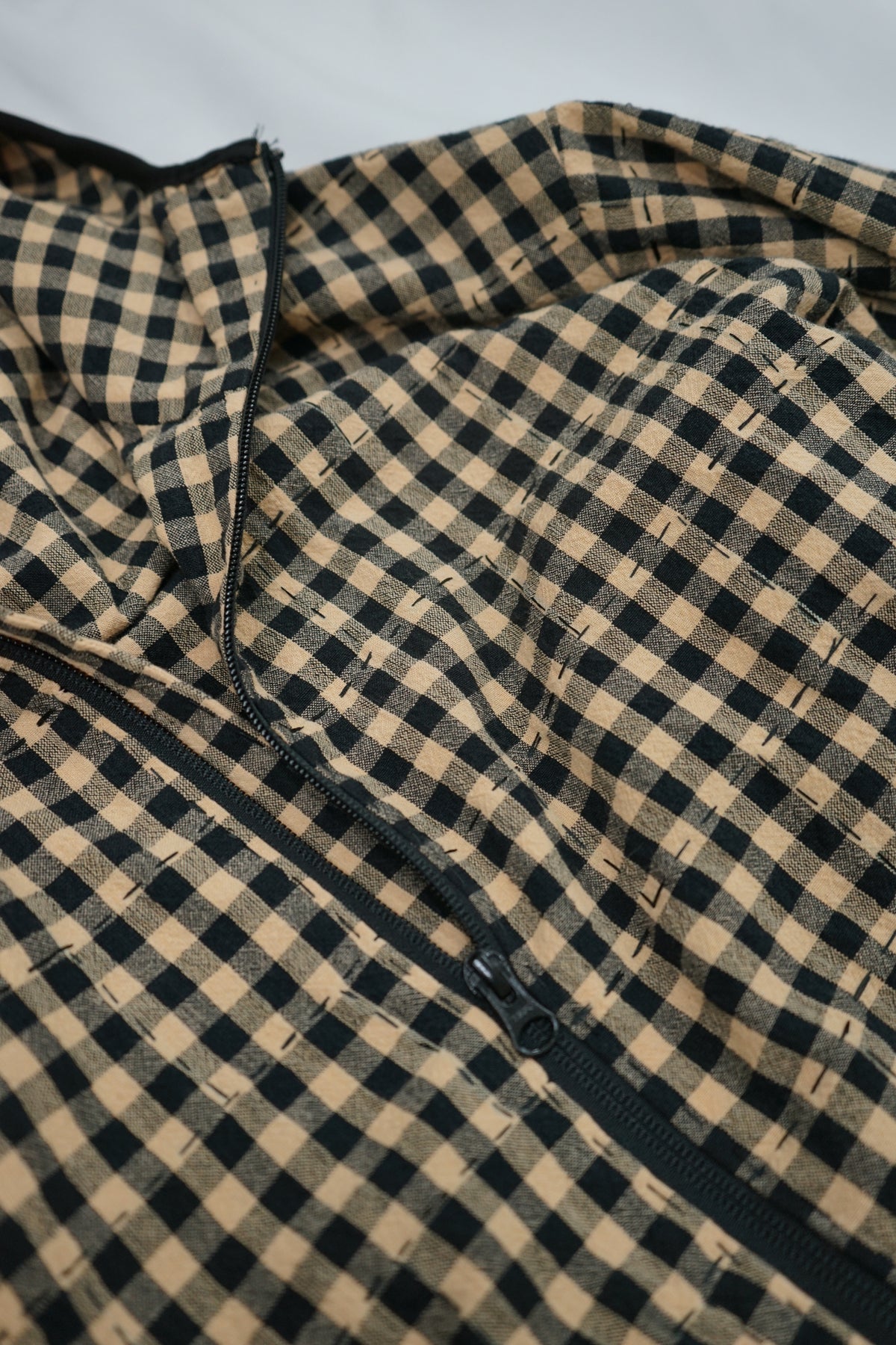 Black and tan check jacket