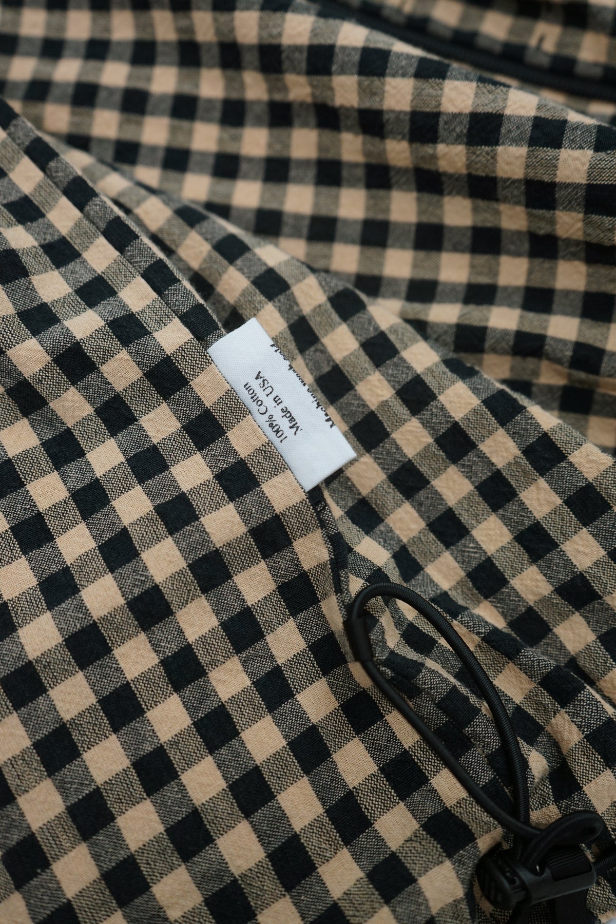 Black and tan check jacket