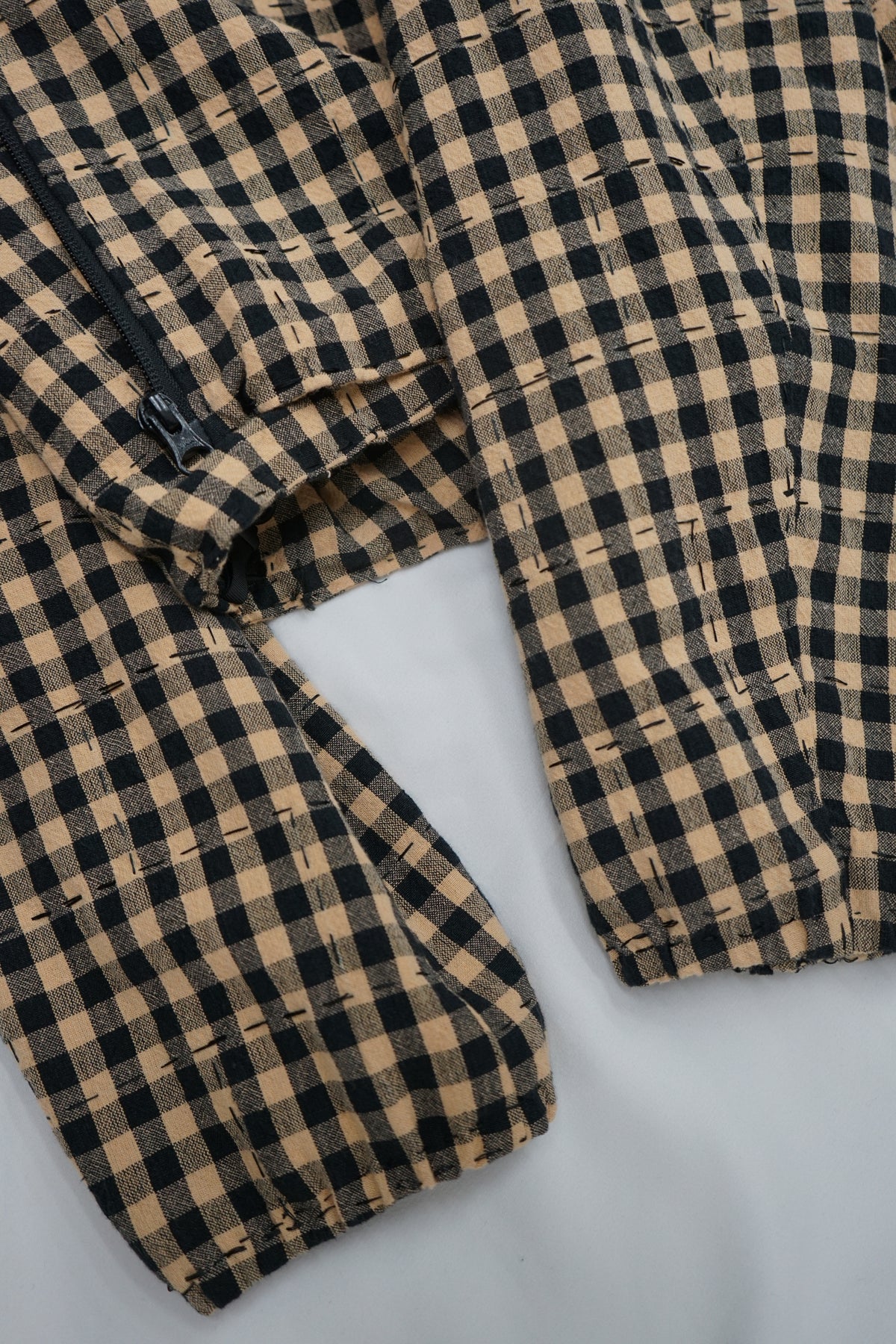 Black and tan check jacket