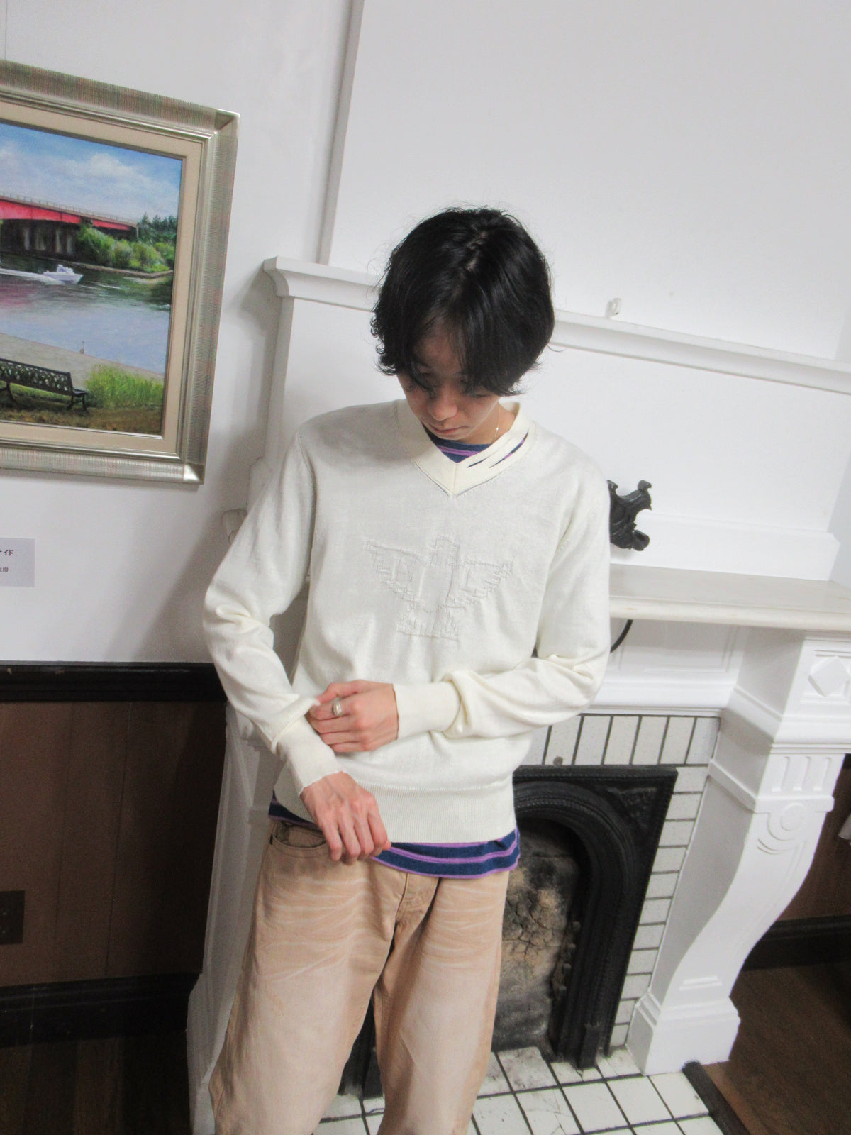 Hand-Dyed "KL" Knit Jumper - Ivoly