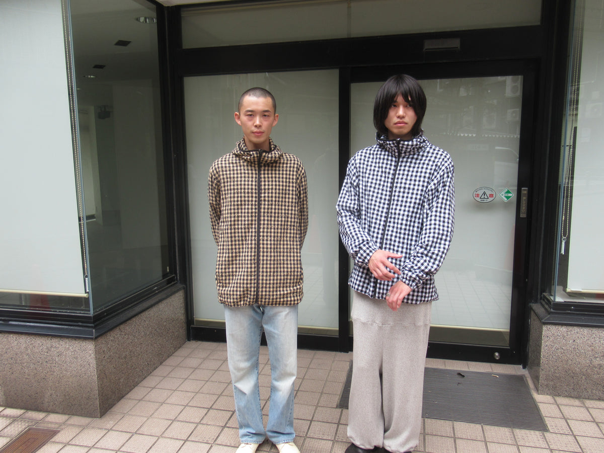 Black and tan check jacket
