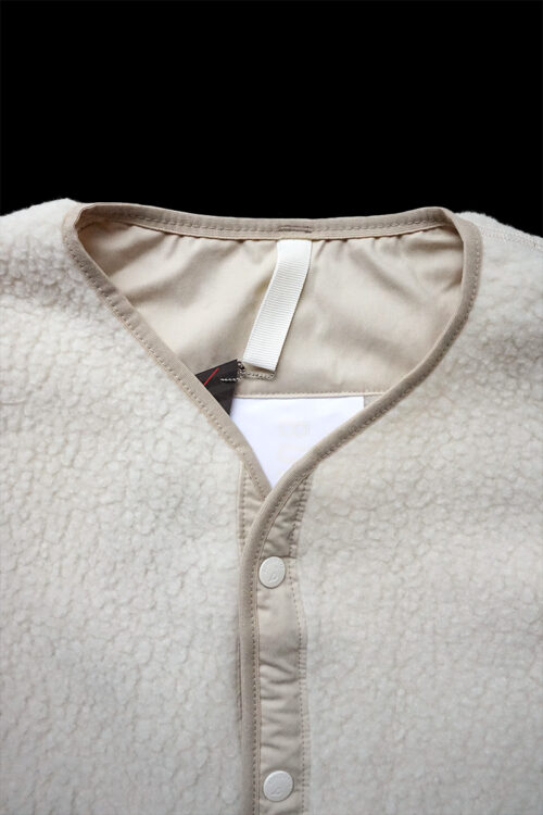Fleece Jacket in Polartec Shearling Fleece - Ivory