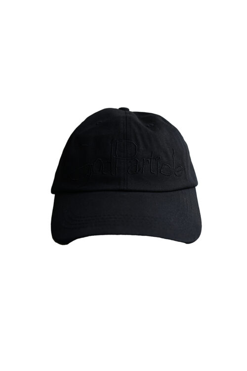 GodParticle {Elusive Power} Black Embroidery Lettering Ball Cap