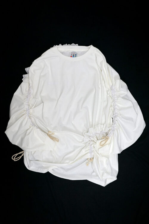 WORMY XL WHITE LONG SLEEVE