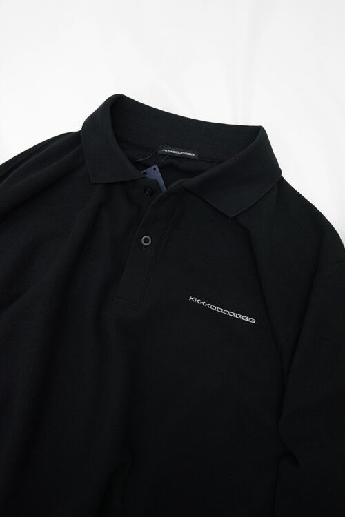 POLO LS SHIRT BLACK