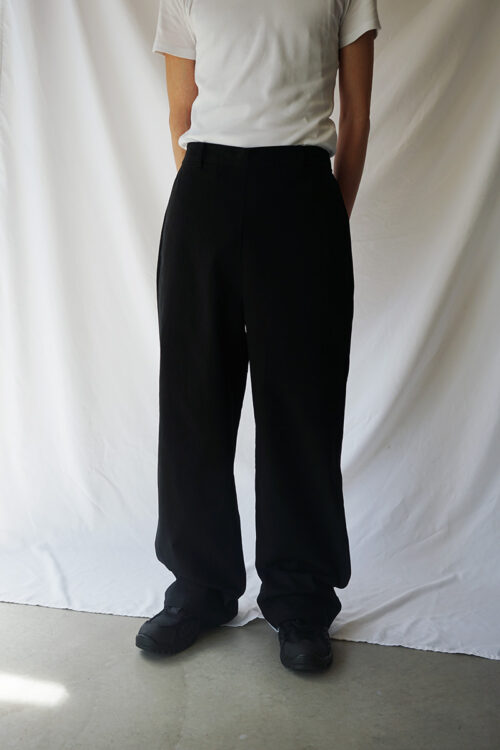 430000-WT-0124 BLACK WIDE TROUSERS