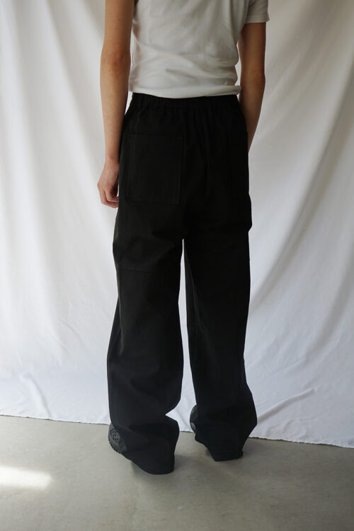 430000-WT-0124 BLACK WIDE TROUSERS