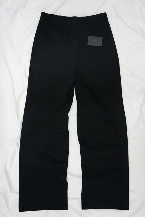 430000-WT-0124 BLACK WIDE TROUSERS