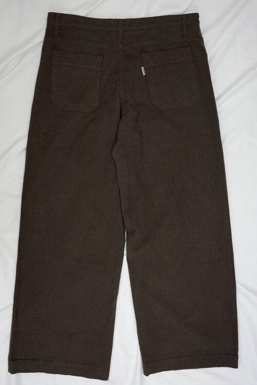 DARK RUST DYED WIDE SAILOR PANTS