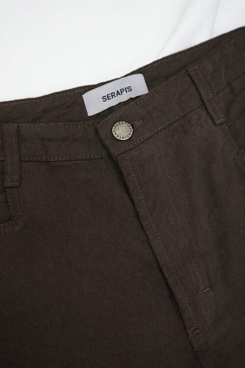 DARK RUST DYED WIDE SAILOR PANTS