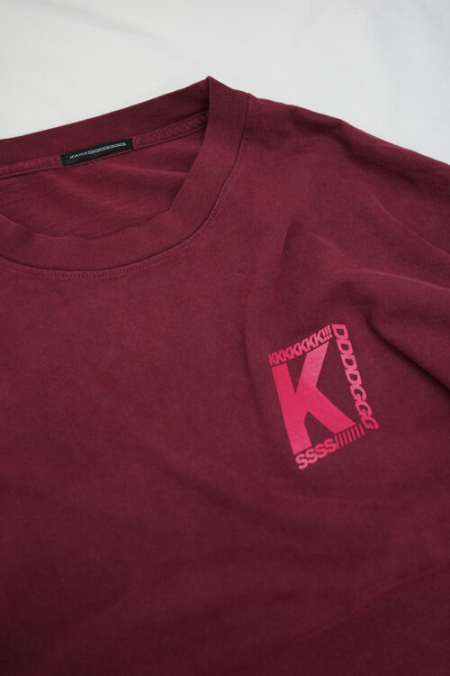 MAROON EVERGREEN LS TEE