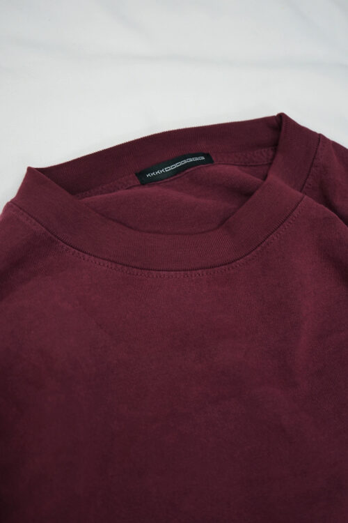 MAROON EVERGREEN LS TEE