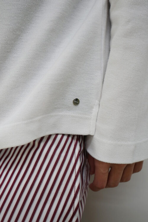 POLO LS SHIRT WHITE