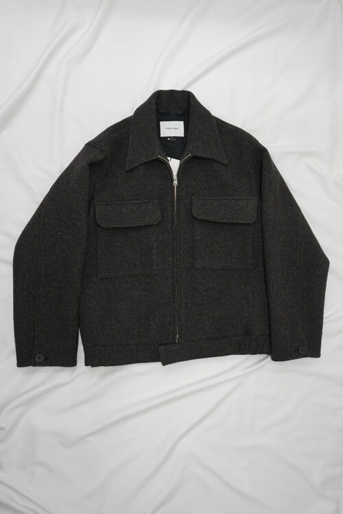 Zip Blouson Shetland Wool