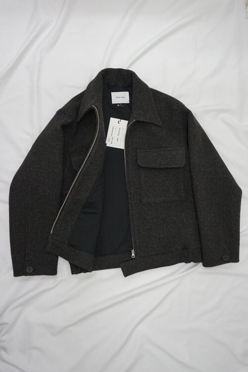 Zip Blouson Shetland Wool