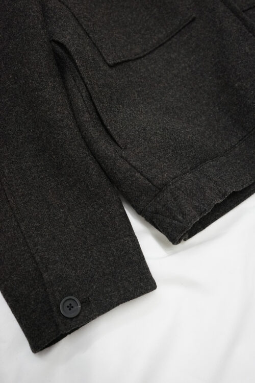 Zip Blouson Shetland Wool