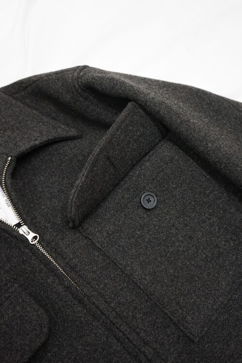 Zip Blouson Shetland Wool