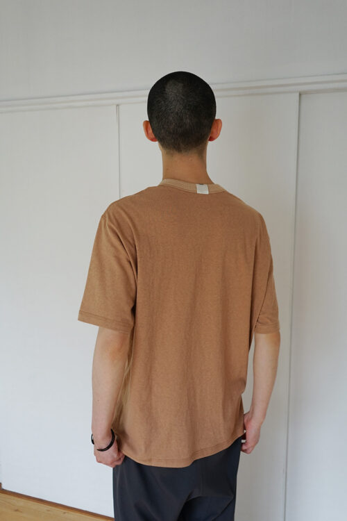 Beige Ringer T-shirt (Reversible)