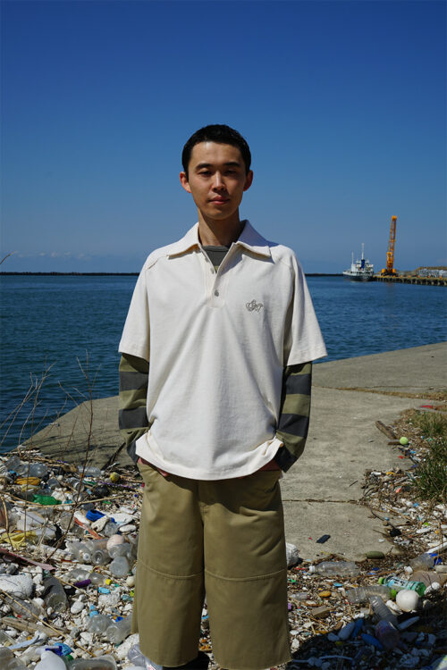 CREAM YELLOW DYED SAILOR SS POLO SHORT 