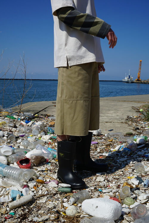 MUSTARD WIDE SAILOR SHORTS