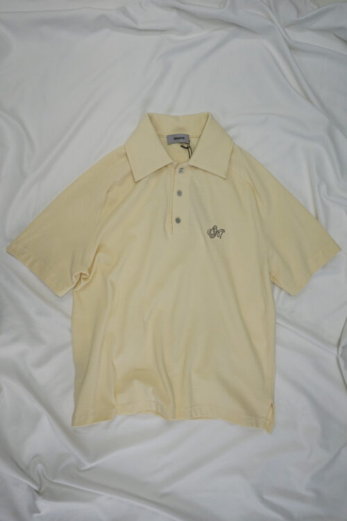 CREAM YELLOW DYED SAILOR SS POLO SHORT 