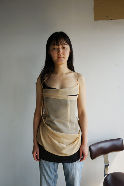 ALVARO NUDE SILK DRESS