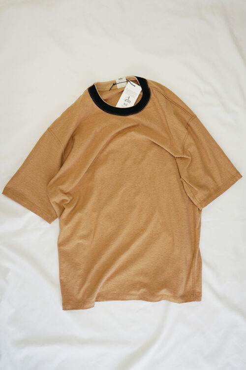 Beige Ringer T-shirt (Reversible)