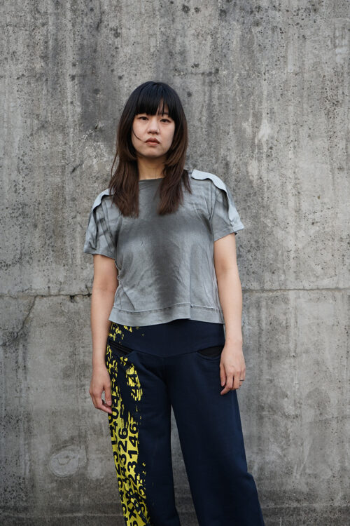 Placket T-Shirt / Gray