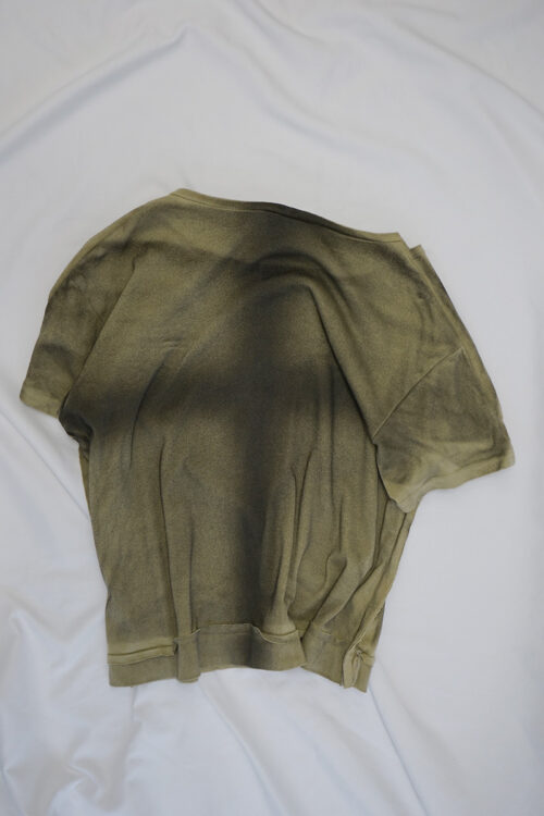 Placket T-Shirt / Yellow Beige