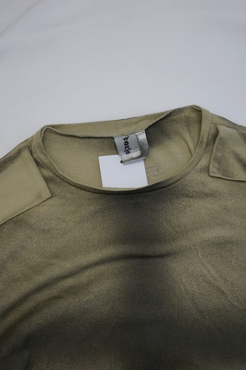 Placket T-Shirt / Yellow Beige
