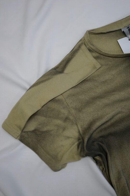 Placket T-Shirt / Yellow Beige