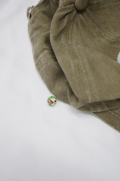 OLIVE MURANO BEAD CAP