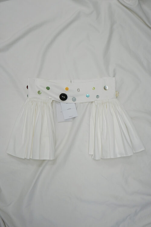 Button belt skirt