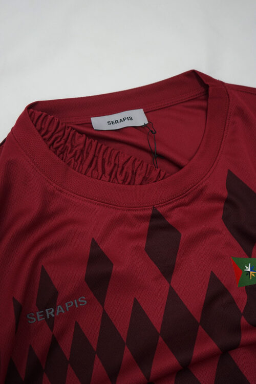 BURGUNDY WAISTBAND SS T-SHIRT