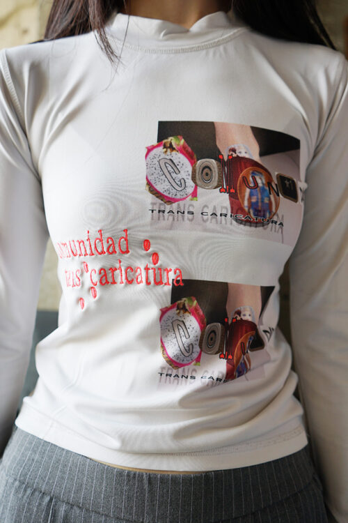 Embroidery stretch long sleeve
