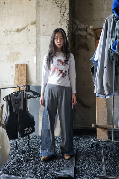 Embroidery stretch long sleeve