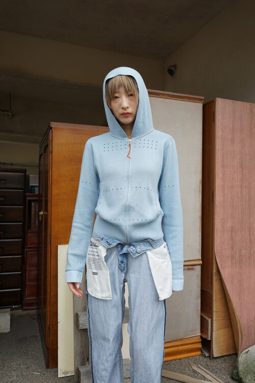 Yani's Salon Light Blue Dot Hoodie
